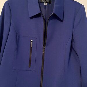 Cobalt Blue Kasper Jacket Size 14 Petite